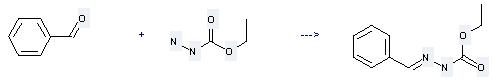 Ethyl carbazate can be used to produce benzylidene-carbazic acid ethyl ester by heating